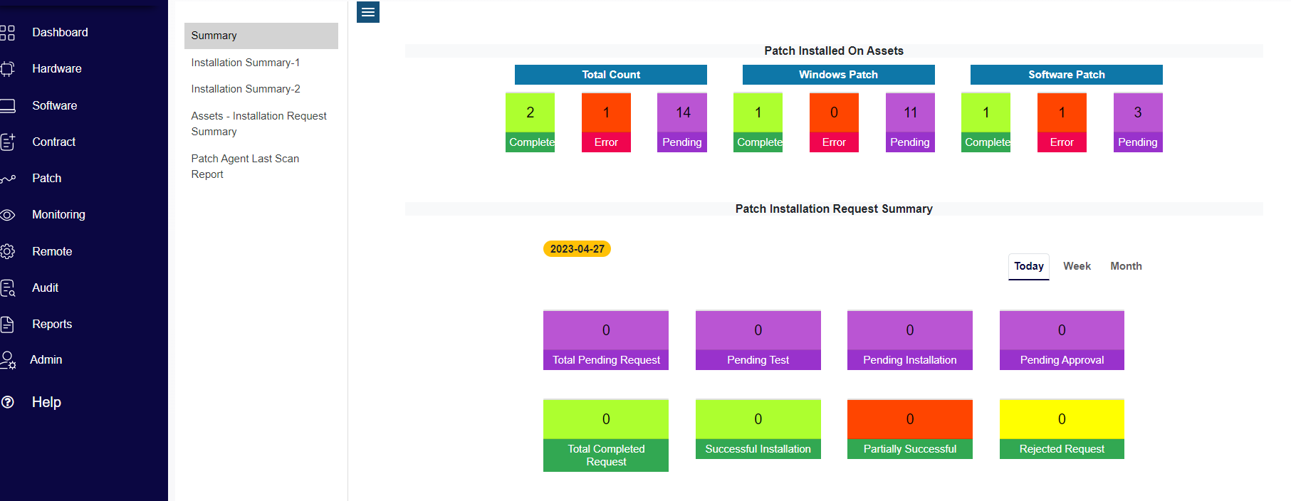 patch manager benefits product screen